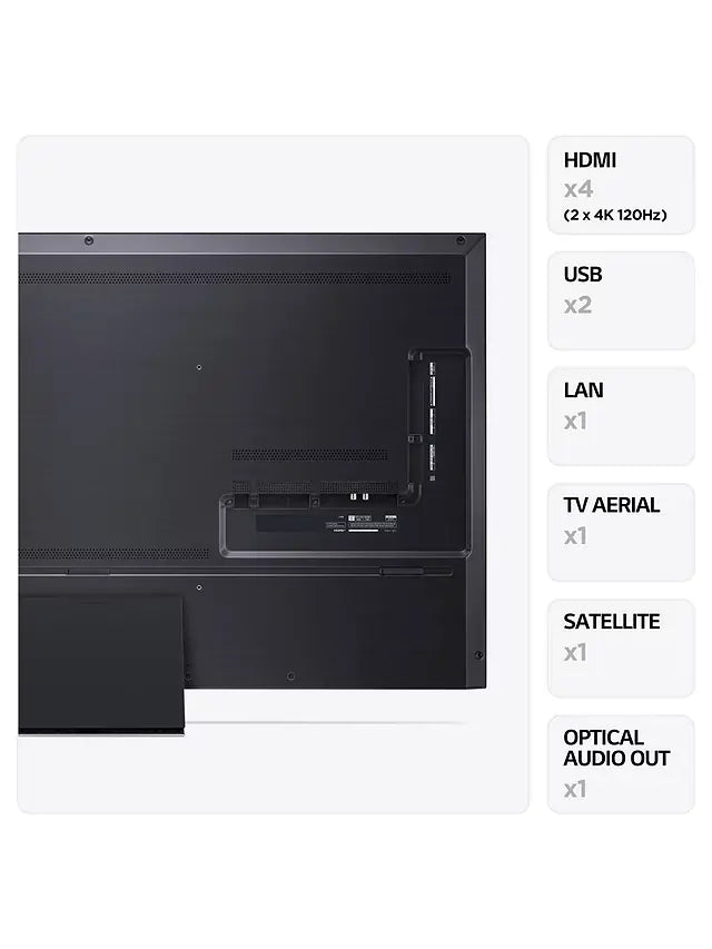 LG 65QNED866RE (2023) QNED MiniLED HDR 4K Ultra HD Smart TV, 65 inch with Freeview Play/Freesat HD, Ashed Blue | Atlantic Electrics