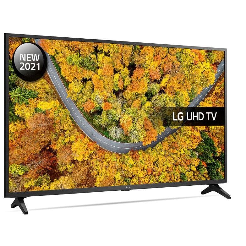 LG 65UP75006LF (2021) LED HDR 4K Ultra HD Smart TV, 65 inch with Freeview Play-Freesat HD, Ceramic Black | Atlantic Electrics