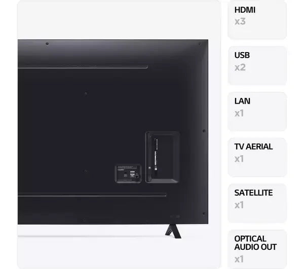 LG 75UR78006LK (2023) LED HDR 4K Ultra HD Smart TV, 75 inch with Freeview Play/Freesat HD - Dark Iron Grey | Atlantic Electrics