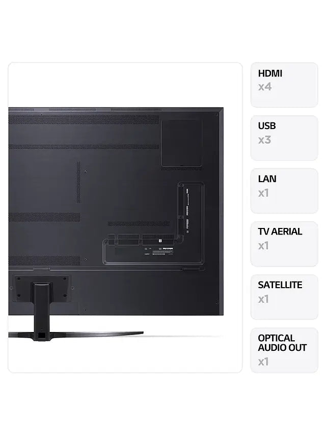 LG 86QNED916QE (2023) QNED MiniLED HDR 4K Ultra HD Smart TV, 86 inch with Freeview Play/Freesat HD - Dark Steel Silver | Atlantic Electrics