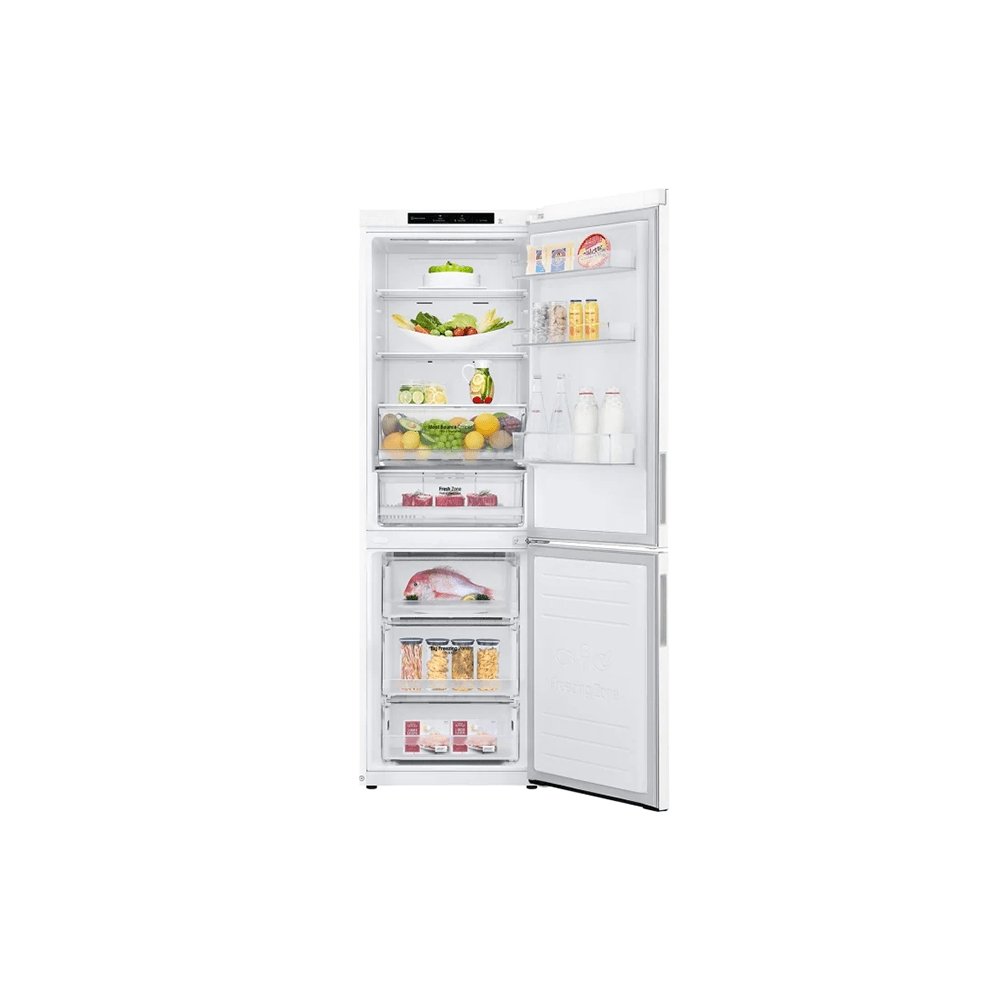 LG GBB61SWJEC 59.5cm Frost Free Fridge Freezer White | Atlantic Electrics