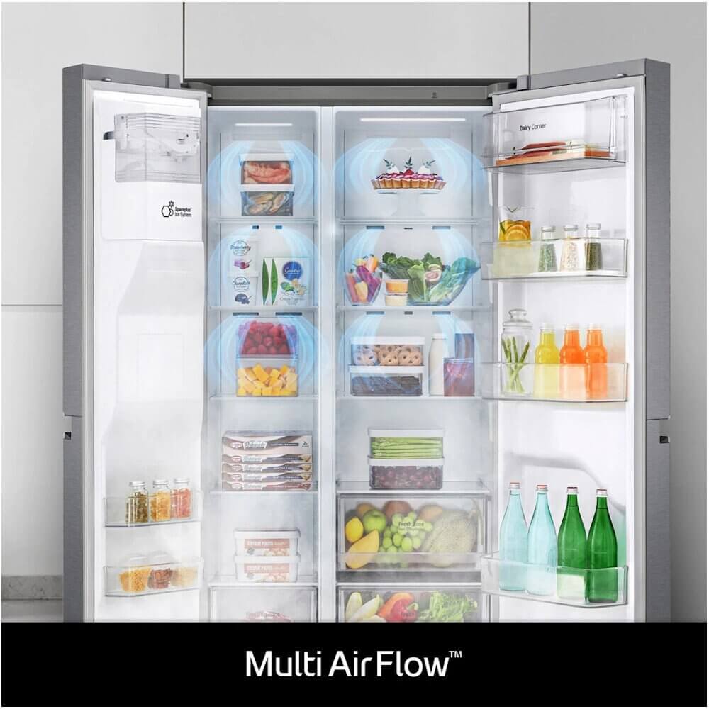 LG GSLD50DSXM 91.3cm Frost Free American Style Fridge Freezer Graphite | Atlantic Electrics