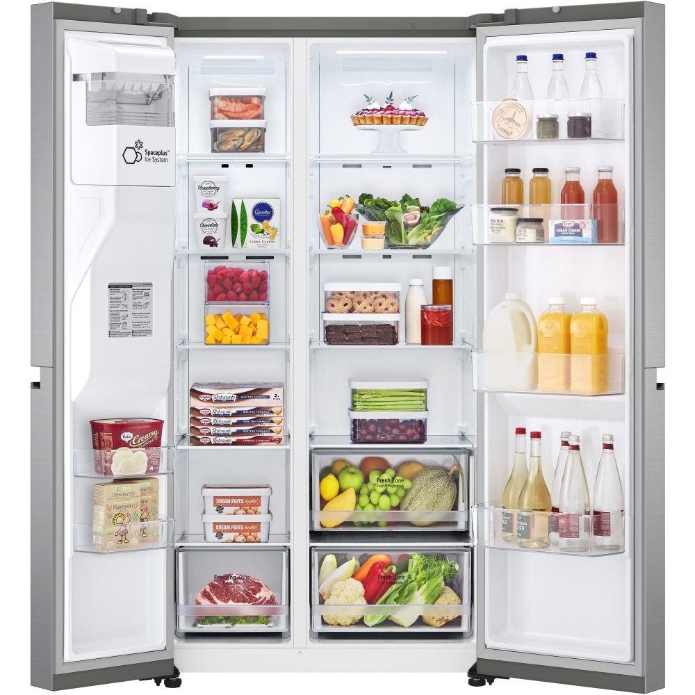 LG GSLV50PZXL 91.3cm Frost Free American Style Fridge Freezer - Stainless Steel | Atlantic Electrics