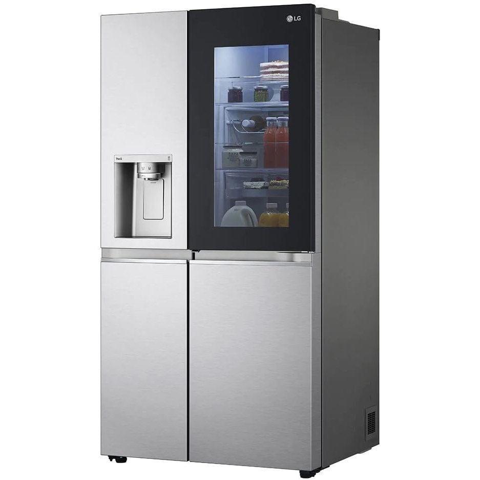 LG InstaView GSXV90BSAE Plumbed American-Style Smart Fridge Freezer - Stainless Steel | Atlantic Electrics