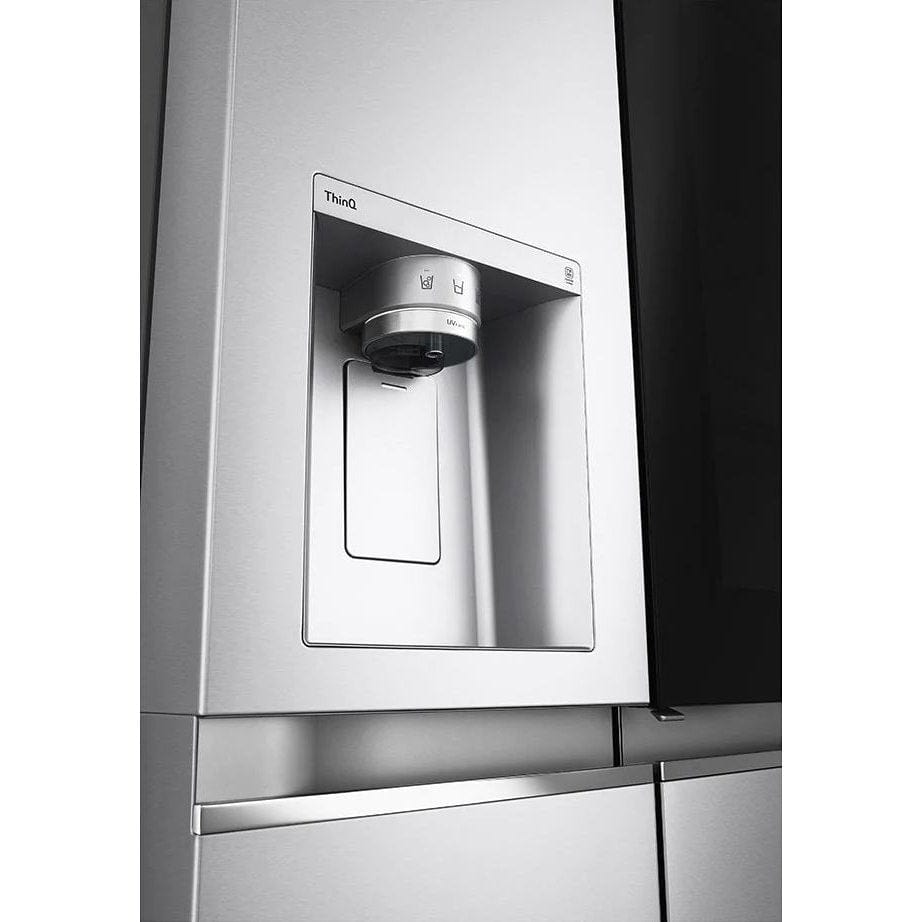LG InstaView GSXV90BSAE Plumbed American-Style Smart Fridge Freezer - Stainless Steel | Atlantic Electrics