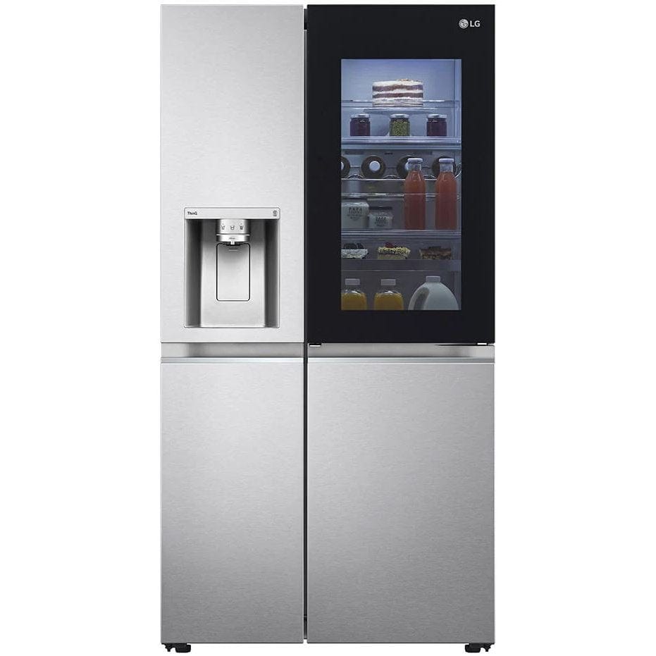 LG InstaView GSXV90BSAE Plumbed American-Style Smart Fridge Freezer - Stainless Steel | Atlantic Electrics