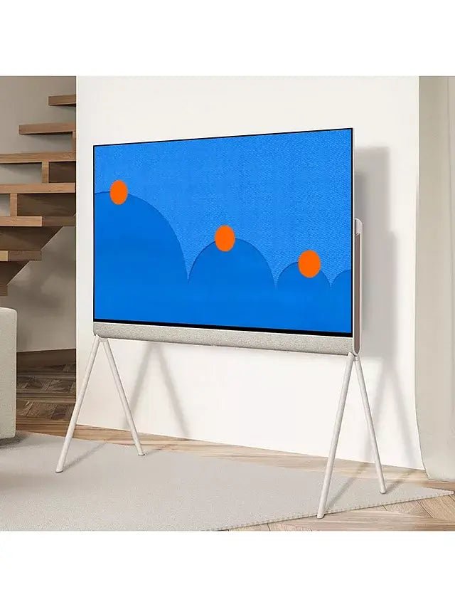 LG Objet Collection Posé 48LX1Q6LA (2022) OLED HDR 4K Ultra HD Smart TV, 48 inch with All Around-Design, Calming Beige | Atlantic Electrics