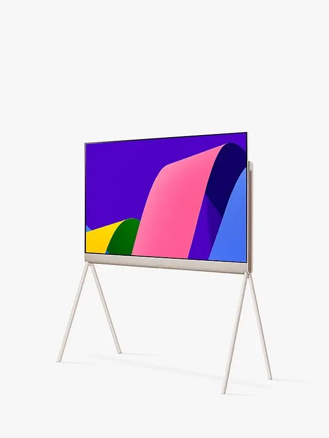 LG Objet Collection Posé 48LX1Q6LA (2022) OLED HDR 4K Ultra HD Smart TV, 48 inch with All Around-Design, Calming Beige | Atlantic Electrics