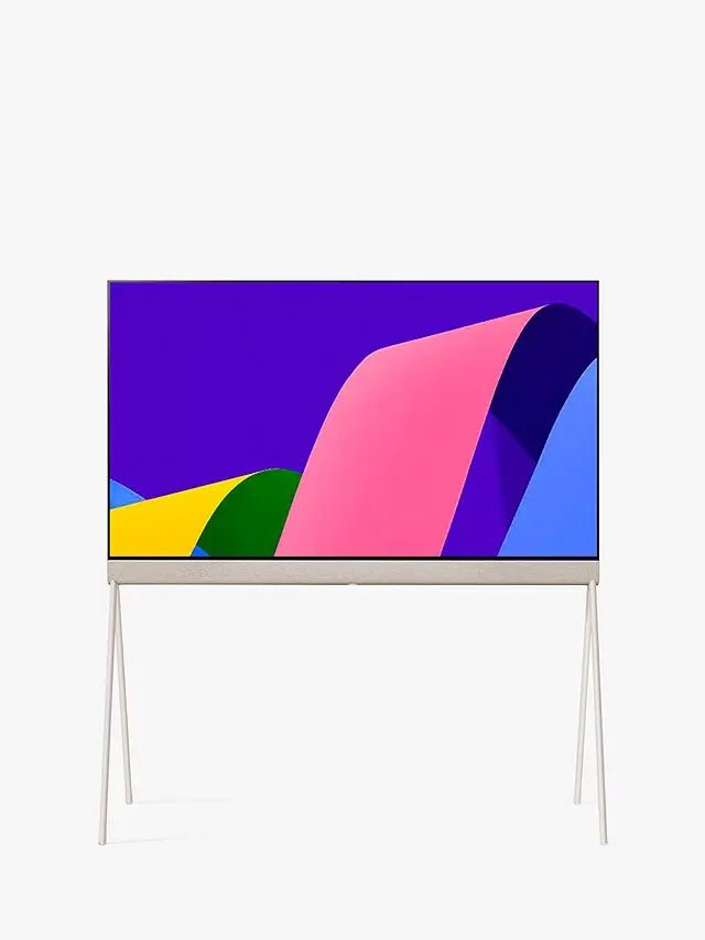 LG Objet Collection Posé 48LX1Q6LA (2022) OLED HDR 4K Ultra HD Smart TV, 48 inch with All Around-Design, Calming Beige | Atlantic Electrics
