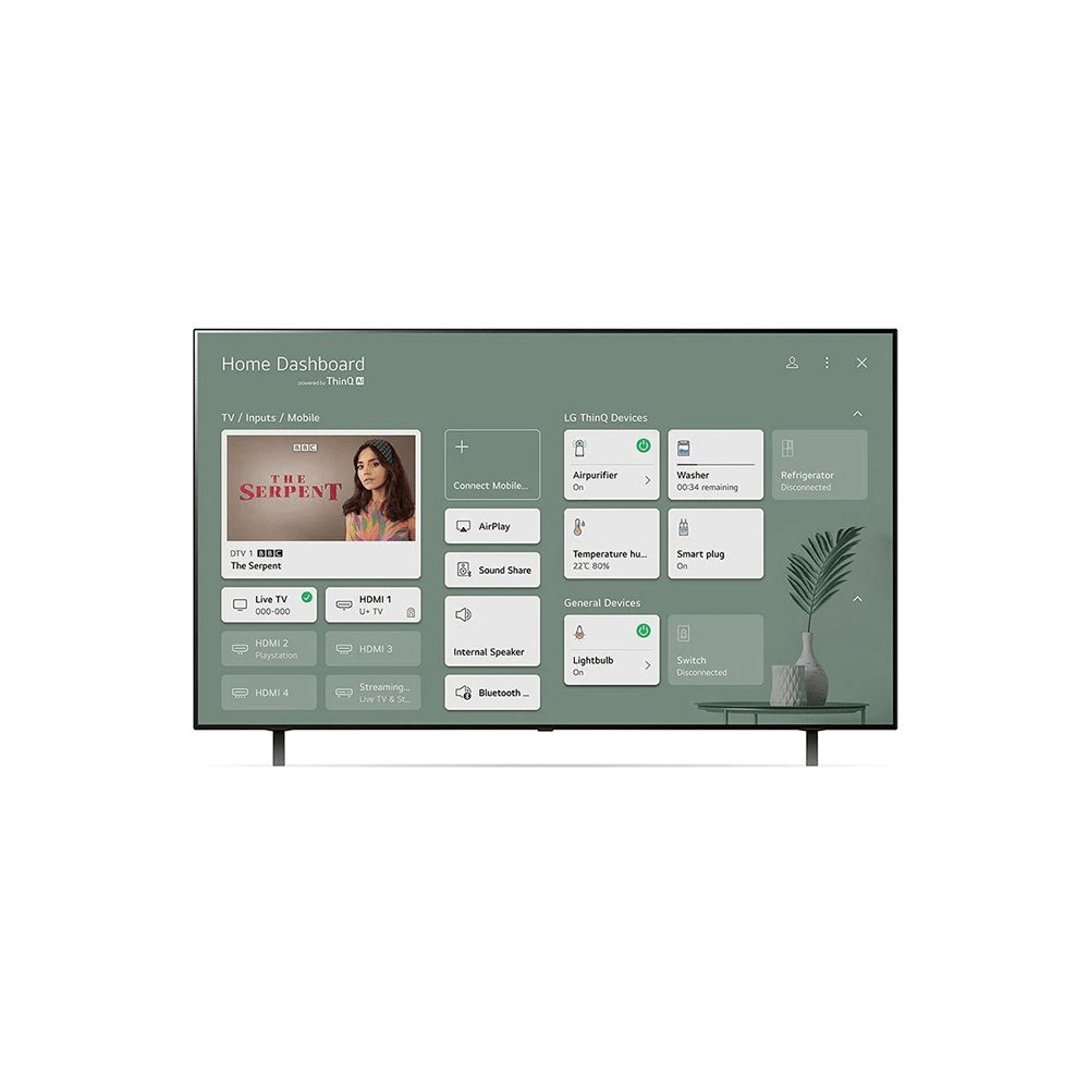 LG OLED55A16LA (2021) OLED HDR 4K Ultra HD Smart TV, 55 inch with Freeview Play-Freesat HD & Dolby Atmos, Black | Atlantic Electrics