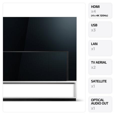 LG OLED88Z39LA 88" Z3 8K OLED evo Smart TV Black (2023) | Atlantic Electrics