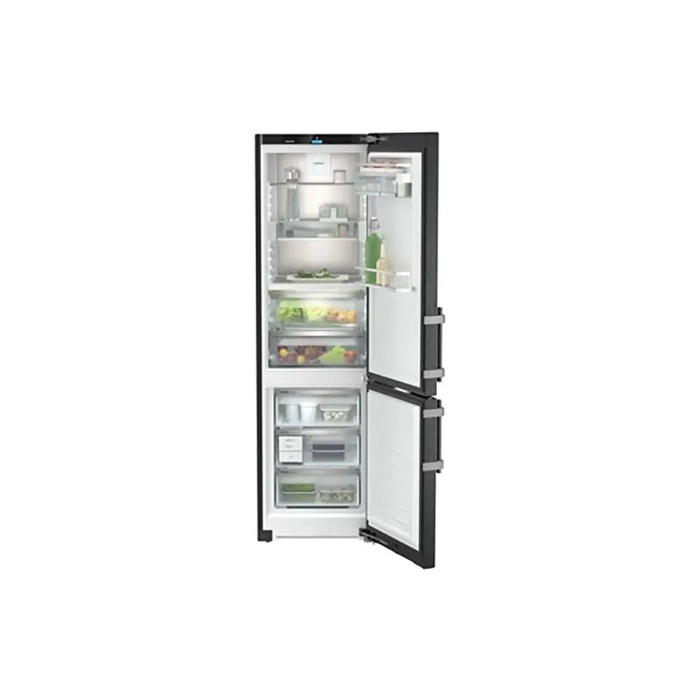 Liebherr CBNBSA5753 Prime 362 Litre Fridge Freezer with BioFresh and NoFrost, 59.7cm Wide - BlackSteel | Atlantic Electrics