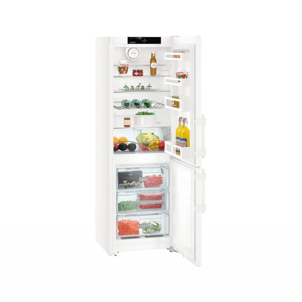 Liebherr CN3515 317 Litre Freestanding Fridge Freezer with NoFrost- 60cm Wide- White - Atlantic Electrics - 39478169829599