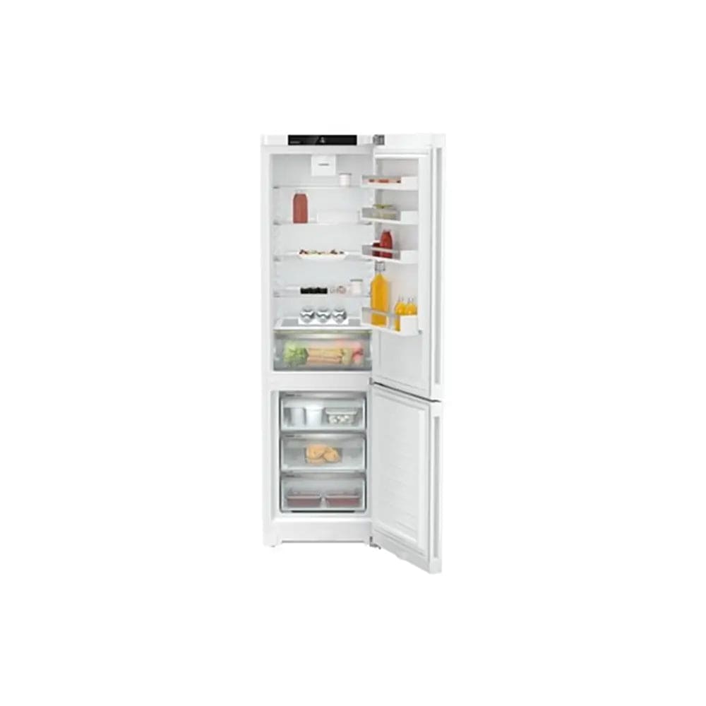 Liebherr CND5703 Pure 371 Litre Combined Fridge-Freezer with EasyFresh and NoFrost, 3 Freezer Drawers, 59.7cm Wide - White | Atlantic Electrics