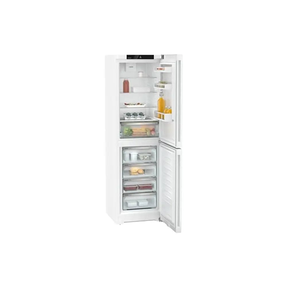 Liebherr CND5704 Pure 359 Litre Combined Fridge Freezer with EasyFresh and NoFrost, 59.7cm Wide - White | Atlantic Electrics