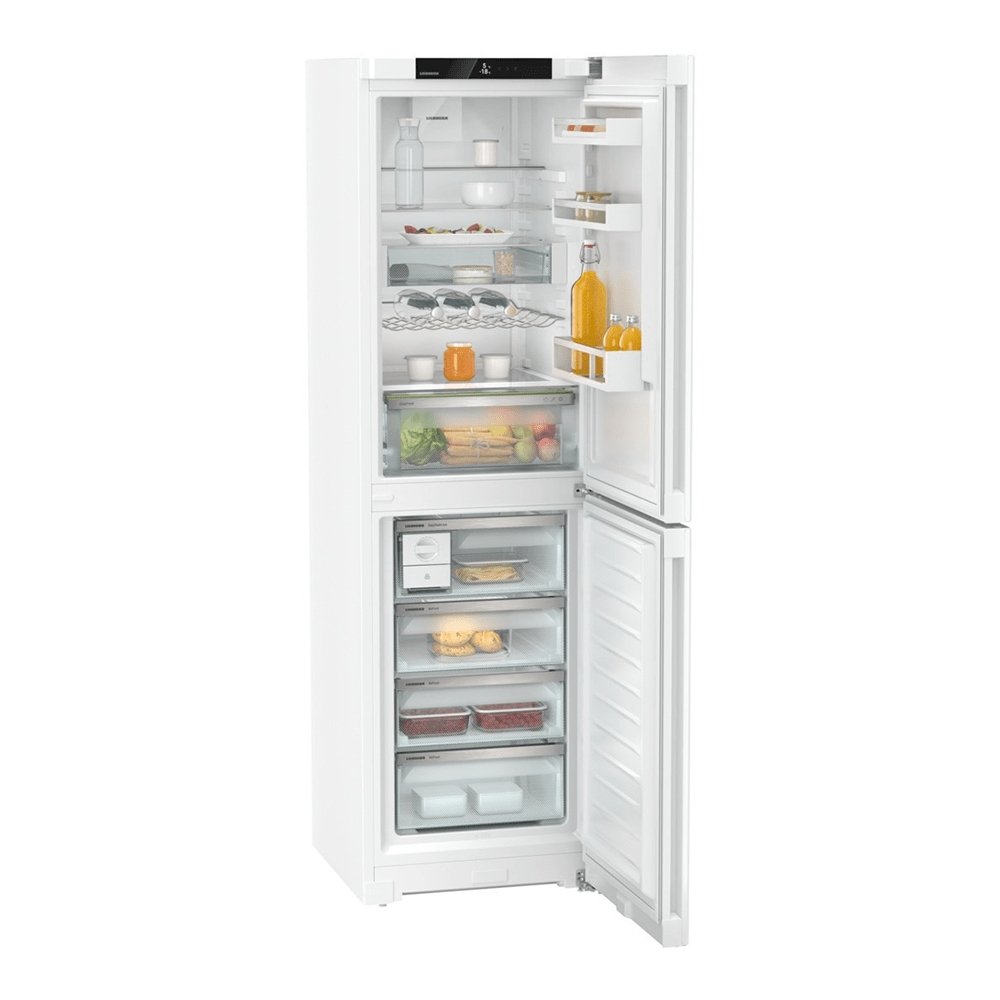 Liebherr CND5724 Plus 359 Litre Combined Fridge-Freezer, 4 Freezer Drawers, with NoFrost, EasyFresh- 59.7cm Wide, White | Atlantic Electrics