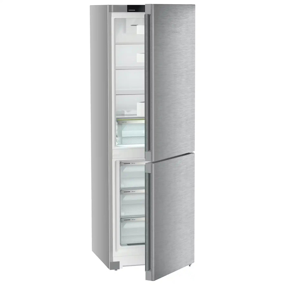 Liebherr CNSDC5203 60cm 60/40 Frost Free Fridge Freezer with EasyFresh - Silver | Atlantic Electrics