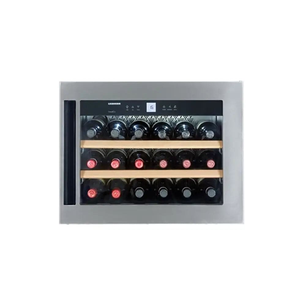Liebherr WKEES553 GrandCru 51 Litre Built-In Wine Storage Cabinet, 18 Bordeaux Bottles, Flush-Mounted Door Assembly - 59.1cm Wide | Atlantic Electrics