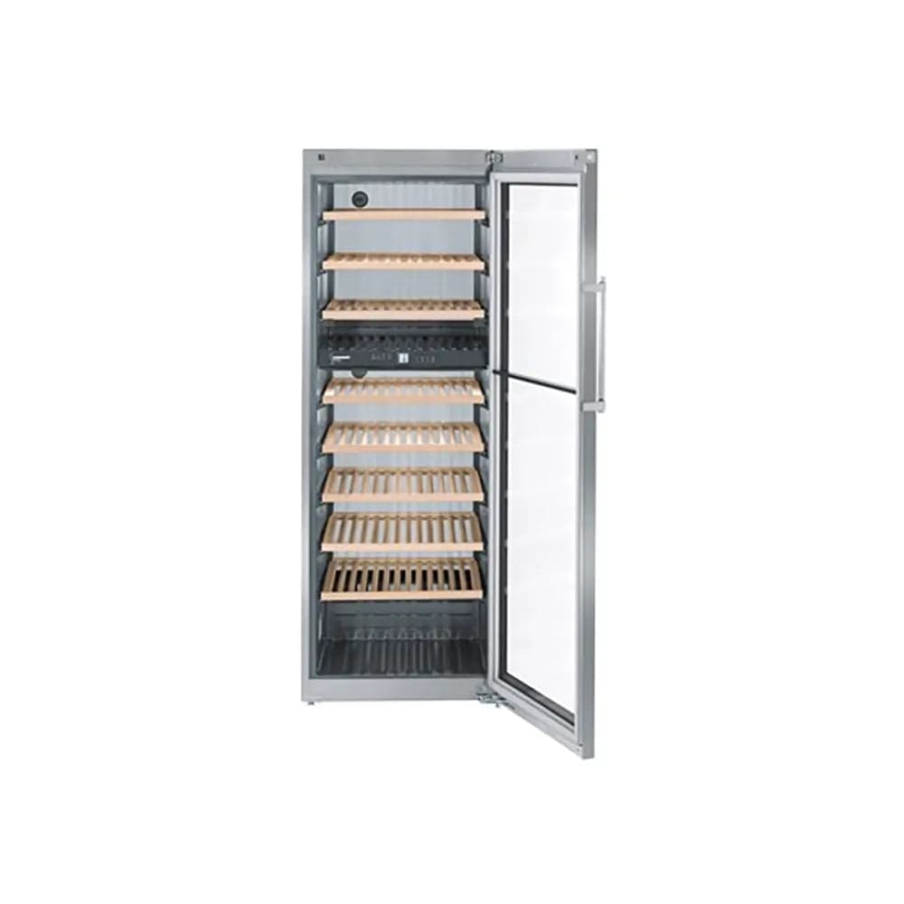Liebherr WTES5972 Vinidor 521 Litre Multi-Temperature Wine Cooler, 211 Bordeaux Bottles, 70cm Wide - Stainless Steel | Atlantic Electrics