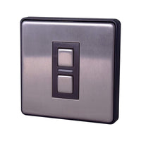 Thumbnail Lightwave L21 Smart Series Dimmer, 350 W, 230 V, Stainless Steel, 1 Gang - 40800941605087