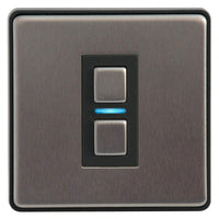 Thumbnail Lightwave L21 Smart Series Dimmer, 350 W, 230 V, Stainless Steel, 1 Gang - 40800941539551