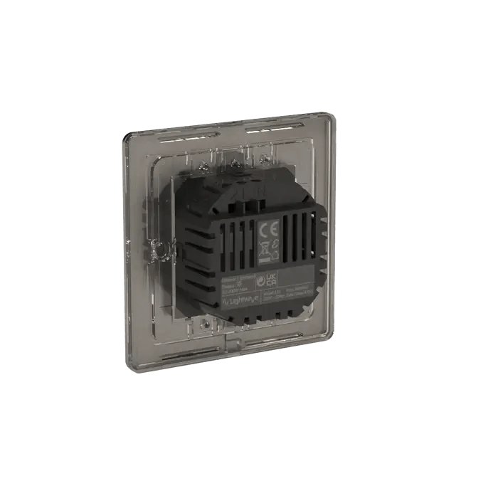 Lightwave LP21MK2 Smart Dimmer, 1 Gang, Works with Alexa, Google Assistant, HomeKit, iOS & Android Compatible - Stainless Steel | Atlantic Electrics