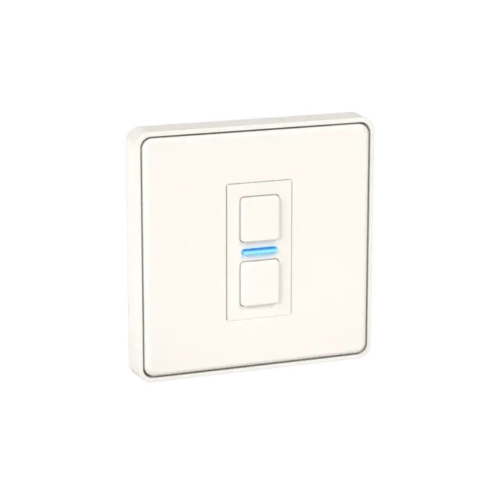 Lightwave LP21WH Smart Dimmer, 1 Gang, Works with Alexa, Google Assistant, HomeKit, iOS & Android Compatible - White Metal | Atlantic Electrics