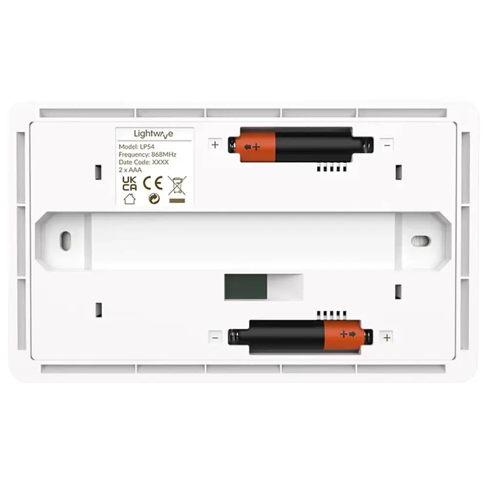 Lightwave LP54-WH 4 Gang Wire-Free Smart Dimmer Switch - White | Atlantic Electrics