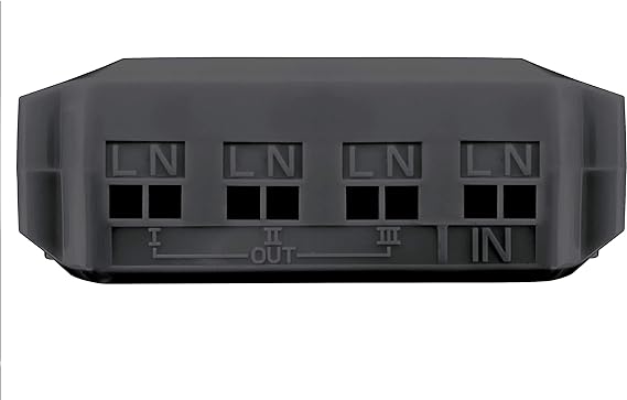 Lightwave LP83 Smart Relay, 3 Gang, 3500W - Works with Alexa, Google Assistant, HomeKit, iOS & Android Compatible | Atlantic Electrics