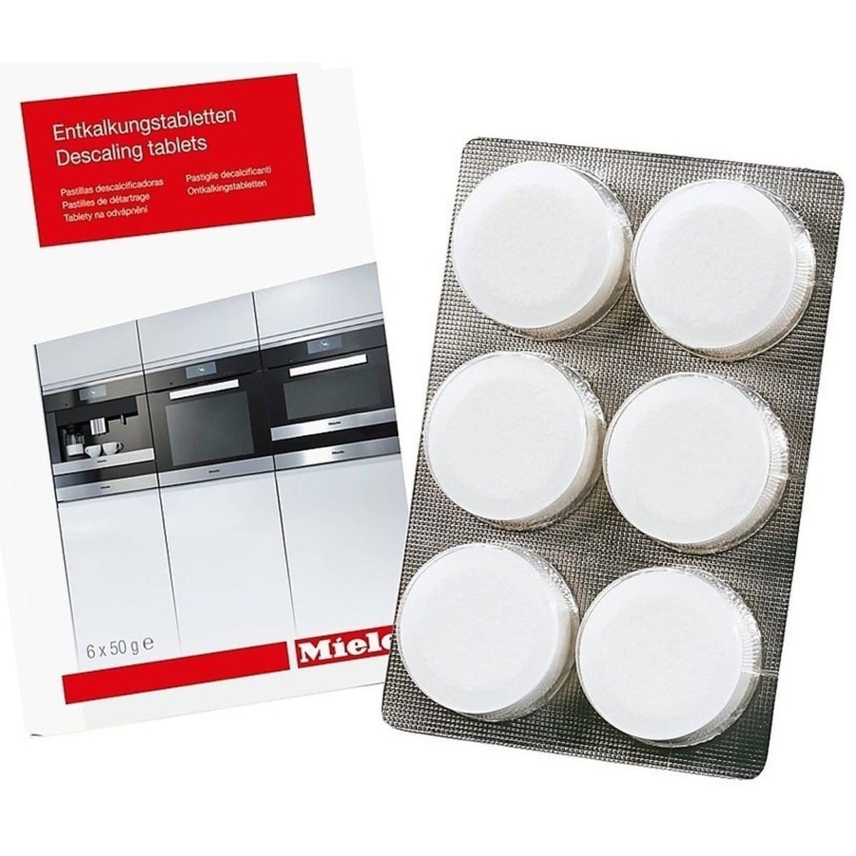 Miele 10178330 Descaling Tablets For Ovens, Coffee Machines & Irons (Pack of 6) | Atlantic Electrics