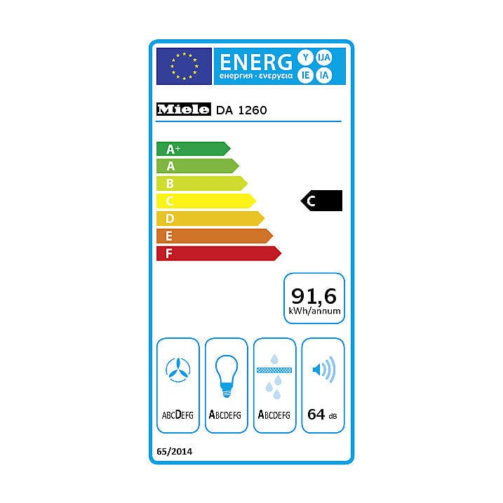 Miele DA1260 Stainless Steel Canopy Cooker Hood | Atlantic Electrics
