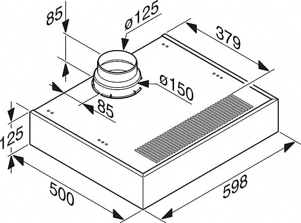 Miele DA1260 Stainless Steel Canopy Cooker Hood | Atlantic Electrics