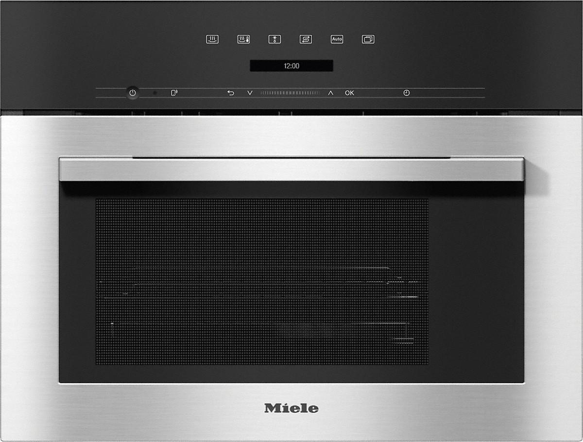 Miele DG7140 40 Litre Built In Steam Oven with DualSteam Technology, DirectSensor S & Miele@home, 59.5cm Wide - Stainless Steel/CleanSteel | Atlantic Electrics