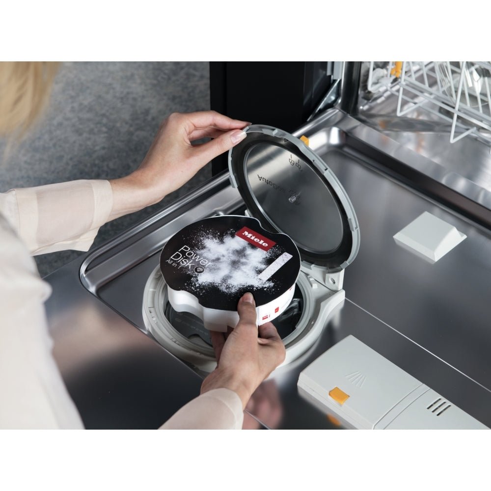 Miele G7110-SC Freestanding Dishwasher, AutoDos with Integrated PowerDisk - CleanSteel Front | Atlantic Electrics