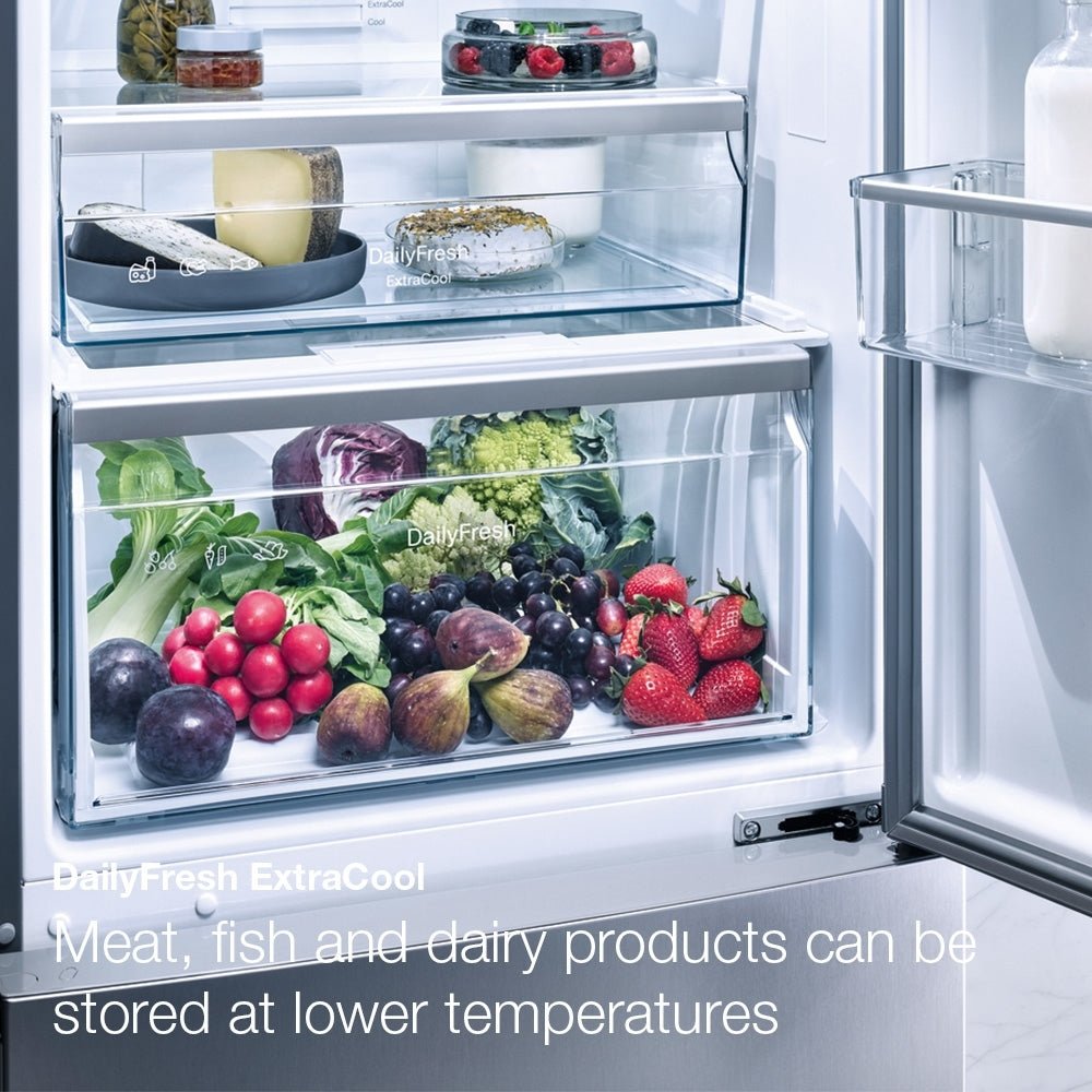 Miele KDN7713E Active 260 Litre Built-In Fridge Freezer Combination with DailyFresh ExtraCool & NoFrost - Sliding Door Connection | Atlantic Electrics