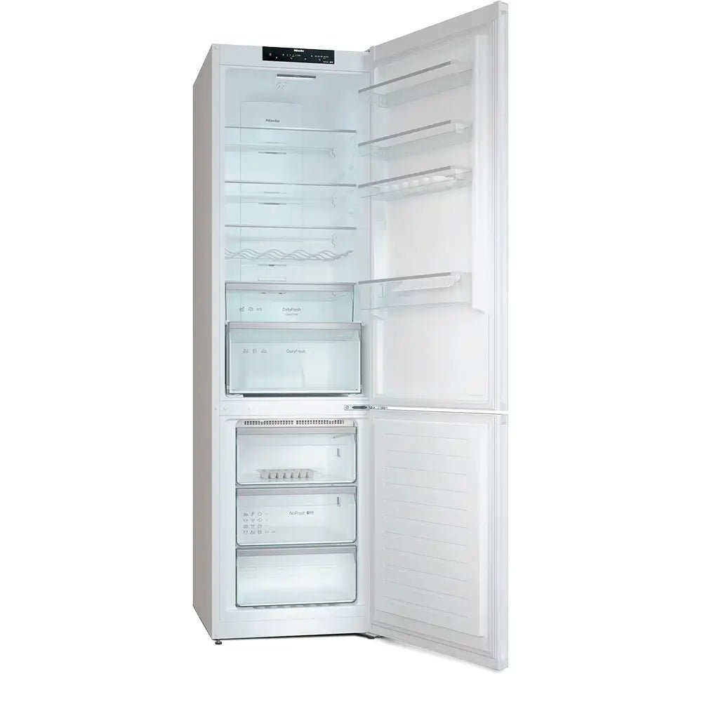 Miele KFN4394ED 368 Litre Freestanding Fridge-Freezer 60/40 Split with DailyFresh, ExtraCool & NoFrost - White | Atlantic Electrics
