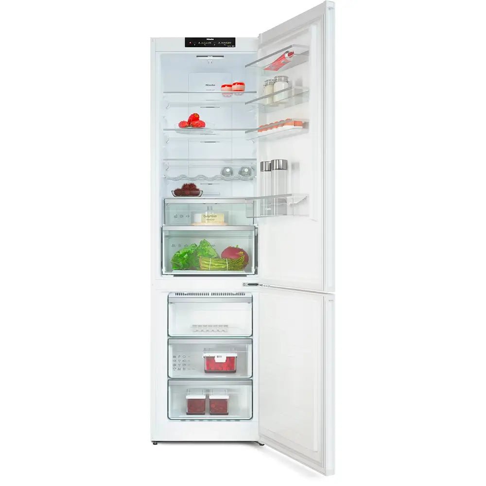 Miele KFN4394ED 368 Litre Freestanding Fridge-Freezer 60/40 Split with DailyFresh, ExtraCool & NoFrost - White | Atlantic Electrics