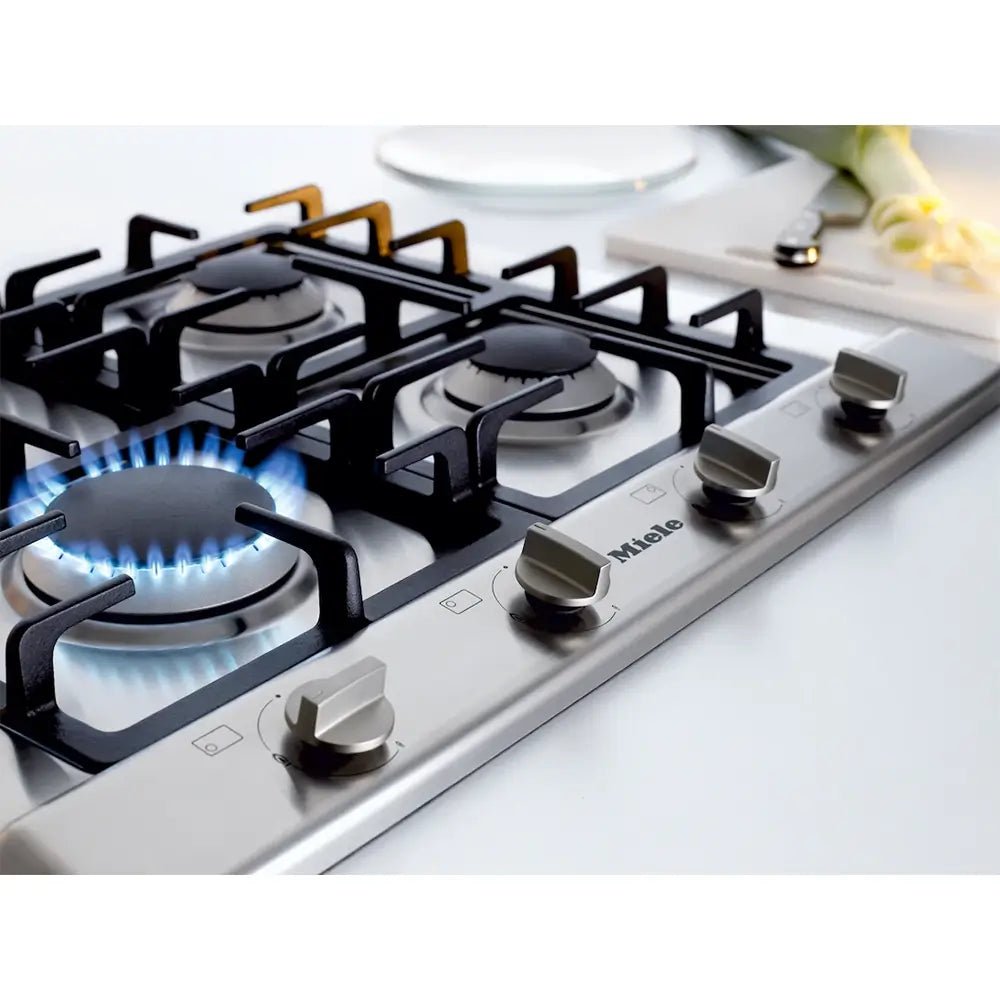 Miele KM2010SS 4 Burner 65cm Gas Hob Stainless Steel | Atlantic Electrics