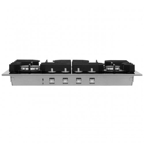 Miele KM3010 Stainless Steel Gas On Glass 4 Burner Hob | Atlantic Electrics