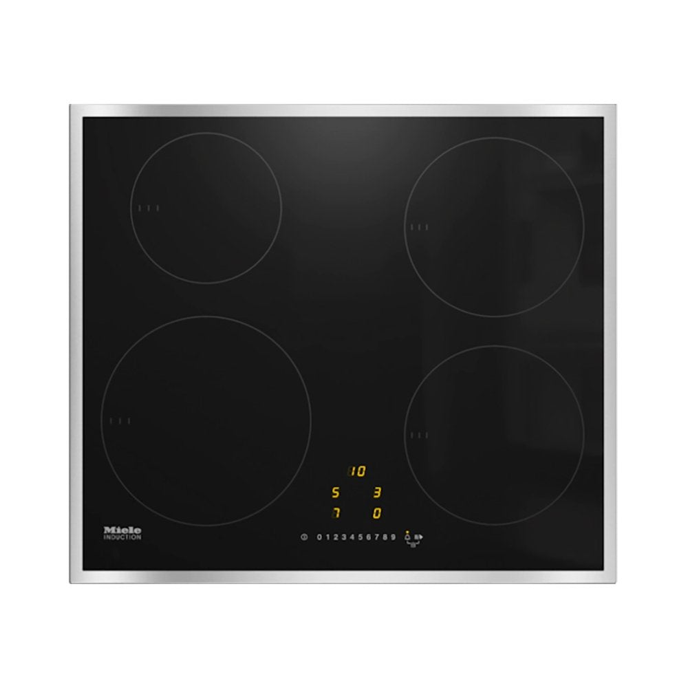 Miele KM7201FR 57.4cm Wide Induction Hob, 4 Cooking Zones, Stainless Steel Frame | Atlantic Electrics