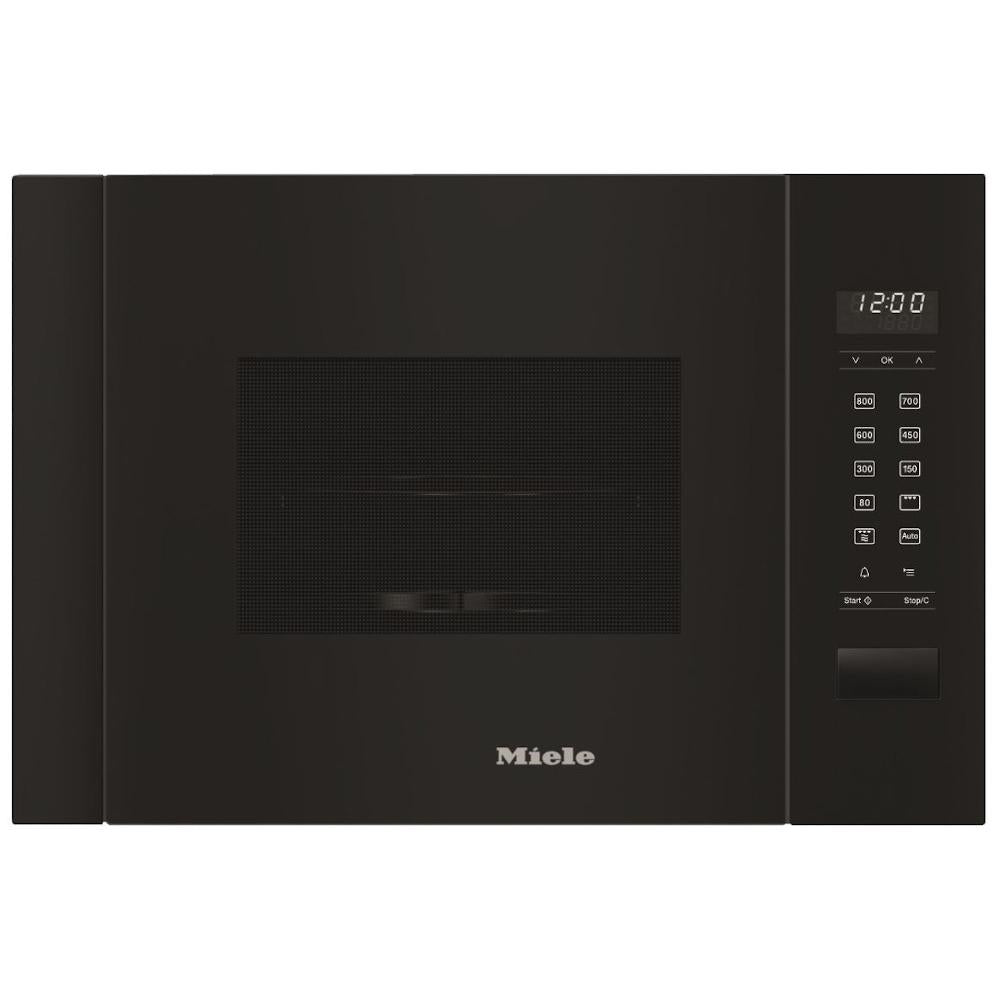 Miele M2224SC 17 Litre Built-In Microwave Oven with Integrated Quartz Grill, Sensor Controls, 49.5cm Wide - Obsidian Black | Atlantic Electrics