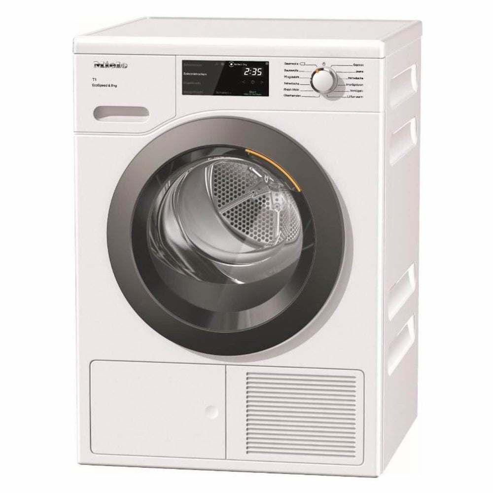 Miele TCF640WP 8kg Heat Pump Tumble Dryer with EcoSpeed - Atlantic Electrics - 39478273245407