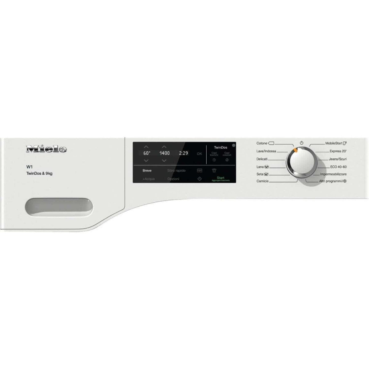 Miele W1 WCG660 WCS TDos&9kg Front-Loading Washing Machine - Lotus White | Atlantic Electrics