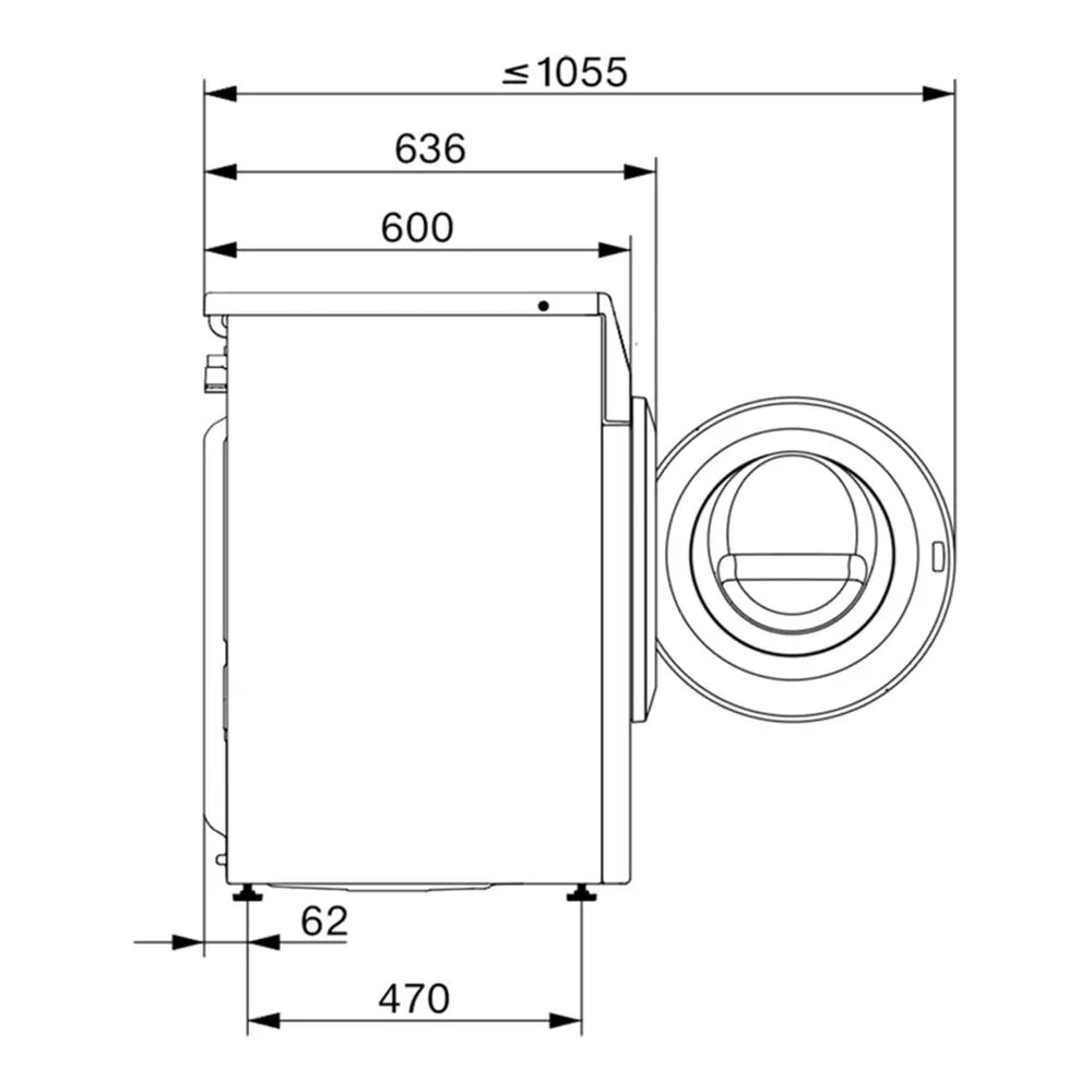 Miele WCD020 8Kg Freestanding Washing Machine, 1400 rpm, 12 Programmes, 59.6cm Wide - White | Atlantic Electrics