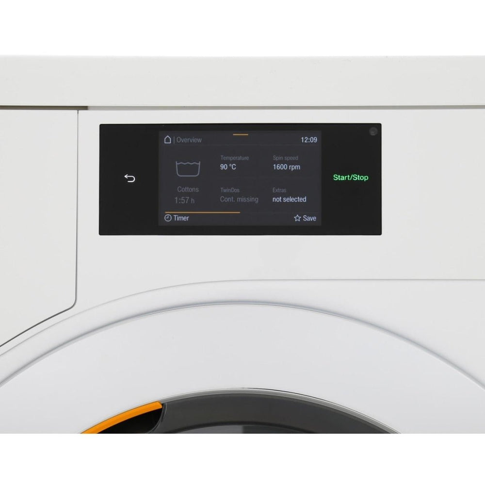 Miele WCR860WPS 9kg W1 TwinDos M-Touch Washing Machine 1600rpm A+++ Energy Rating - White - Atlantic Electrics - 39478278684895