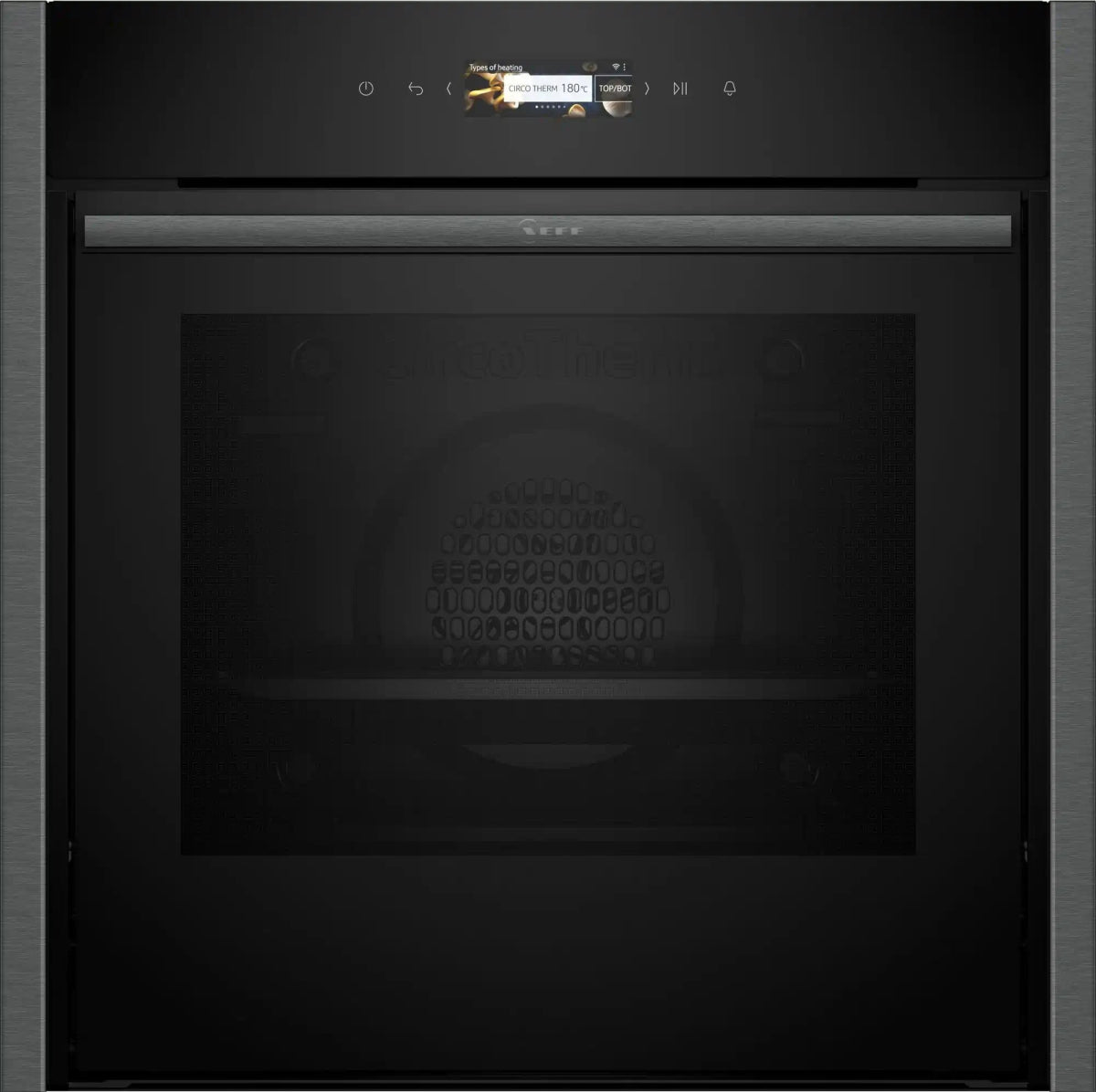Neff B54CR71G0B N70 Slide and Hide Built-In Self Cleaning Electric Single Oven - Grey Graphite | Atlantic Electrics