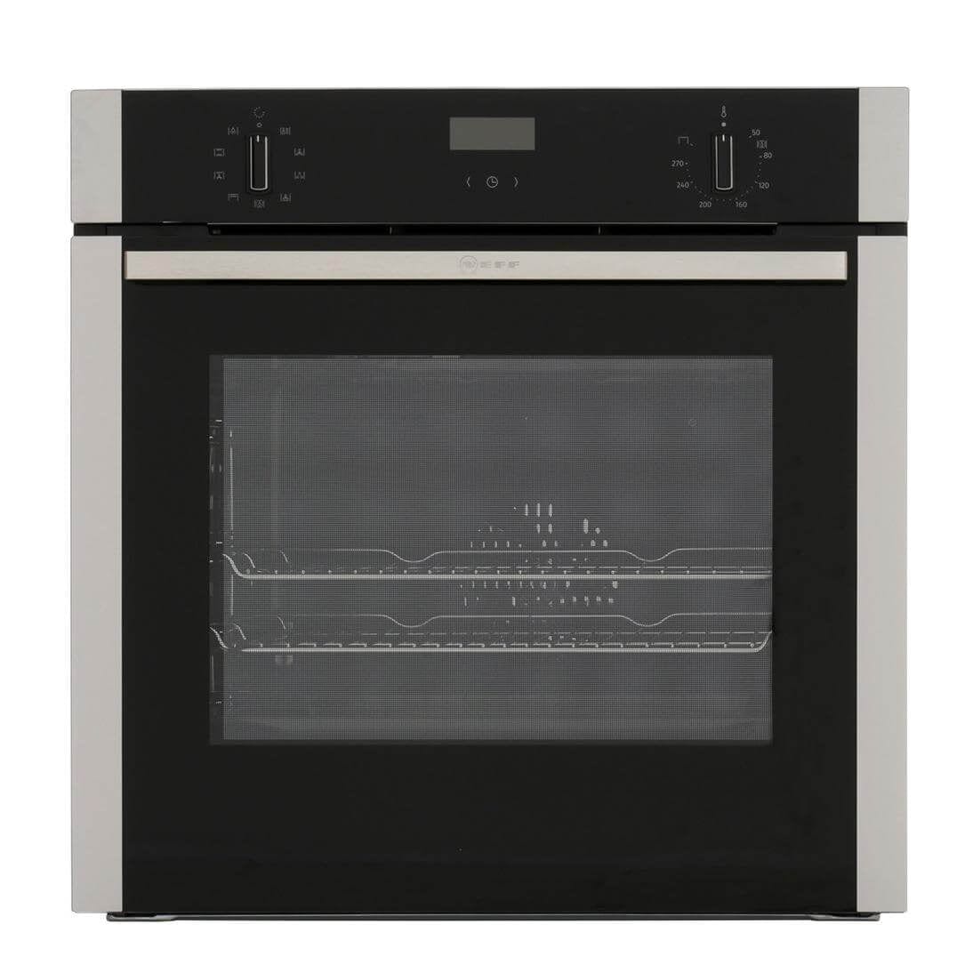 Neff B1ACE4HN0B Electric CircoTherm Single Oven Oven - BLACK-STEEL | Atlantic Electrics