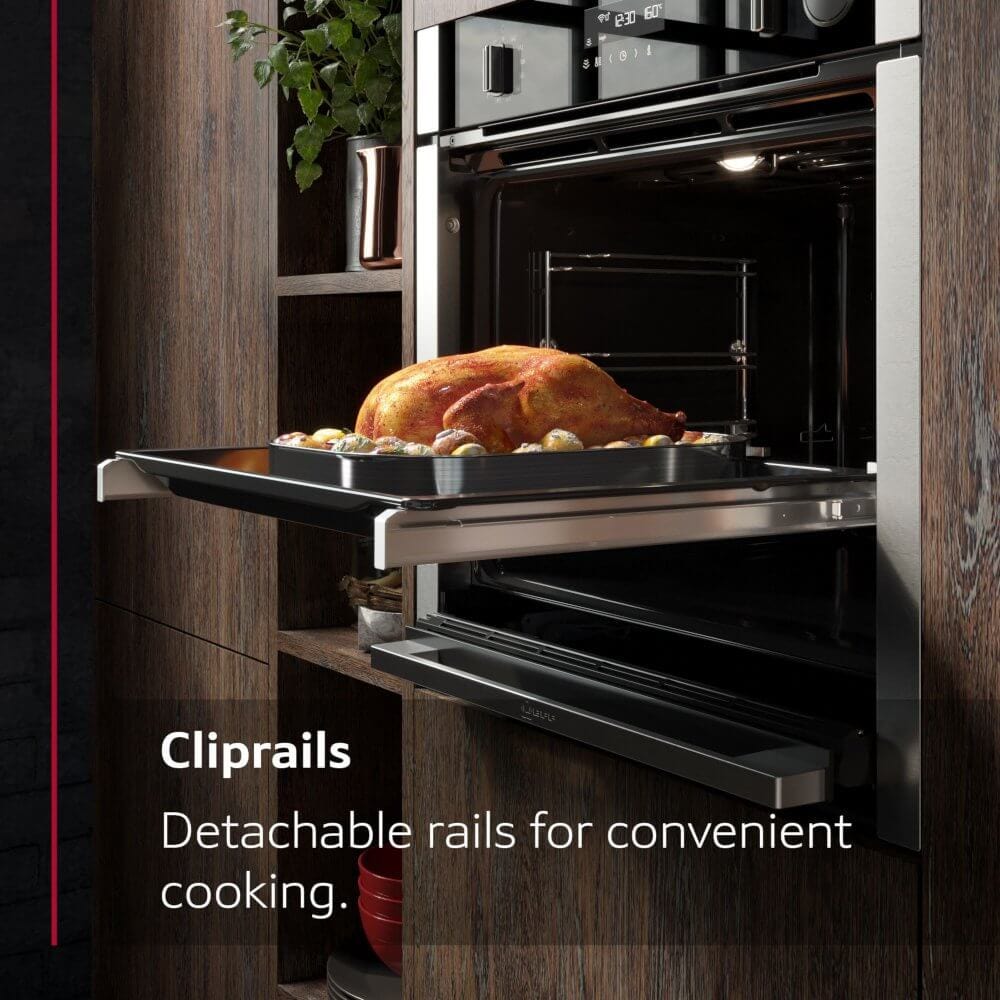 Neff B3ACE4HG0B 59.4cm Built In Electric Single Oven Black with Graphite Trim | Atlantic Electrics