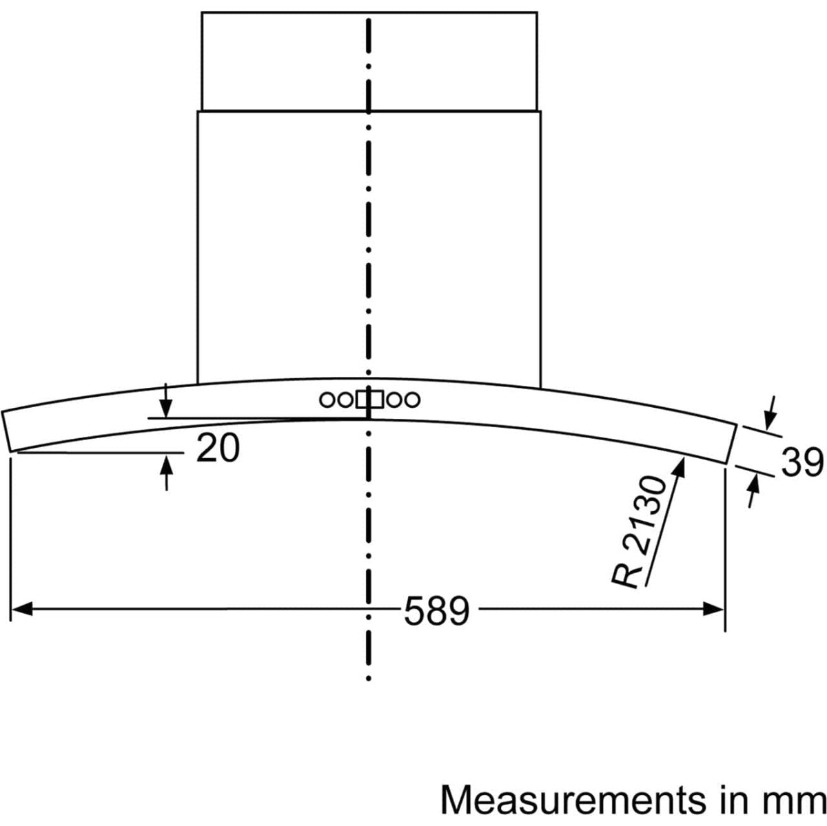 NEFF D86DK62N0B 60cm Chimney Cooker Hood - Stainless Steel | Atlantic Electrics