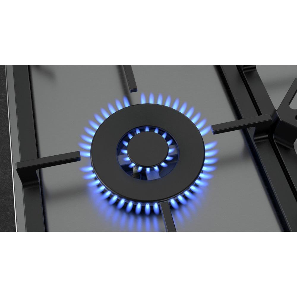 NEFF T27DS79N0 Gas Hob, 5 Burner, 75cm Wide - Stainless Steel | Atlantic Electrics